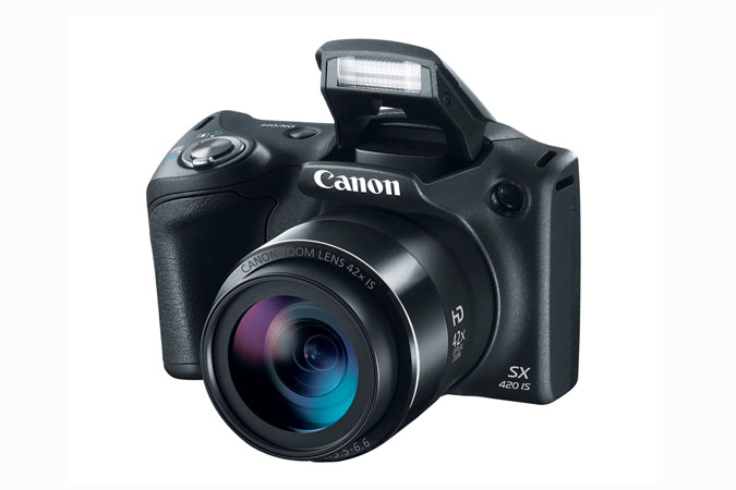 Canon PowerShot SX420 IS Digital Camera Flash Open