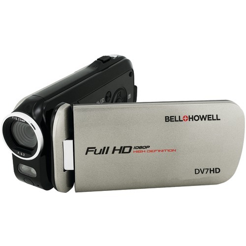 Low Price Bell+Howell 16.0 Megapixel Slice II DV7HD Ultraslim 1080p HD Camcorder (Gray)