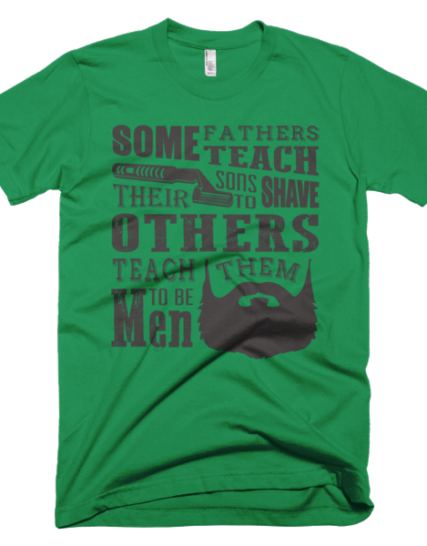 Teach Sons To Shave - Father Son Tee Shirt