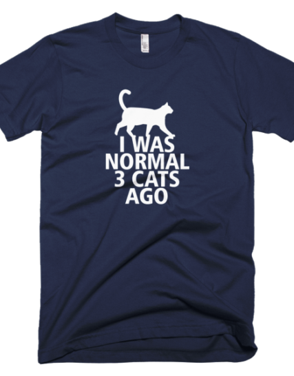I Was Normal 3 Cats Ago - Funny Cat Tshirts