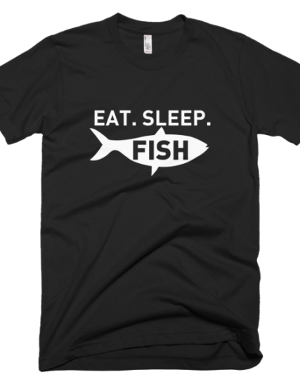 Eat Sleep Fish - Funny Fishing T Shirts