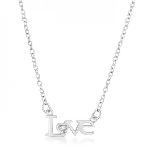 Free Shipping Love Script Necklace